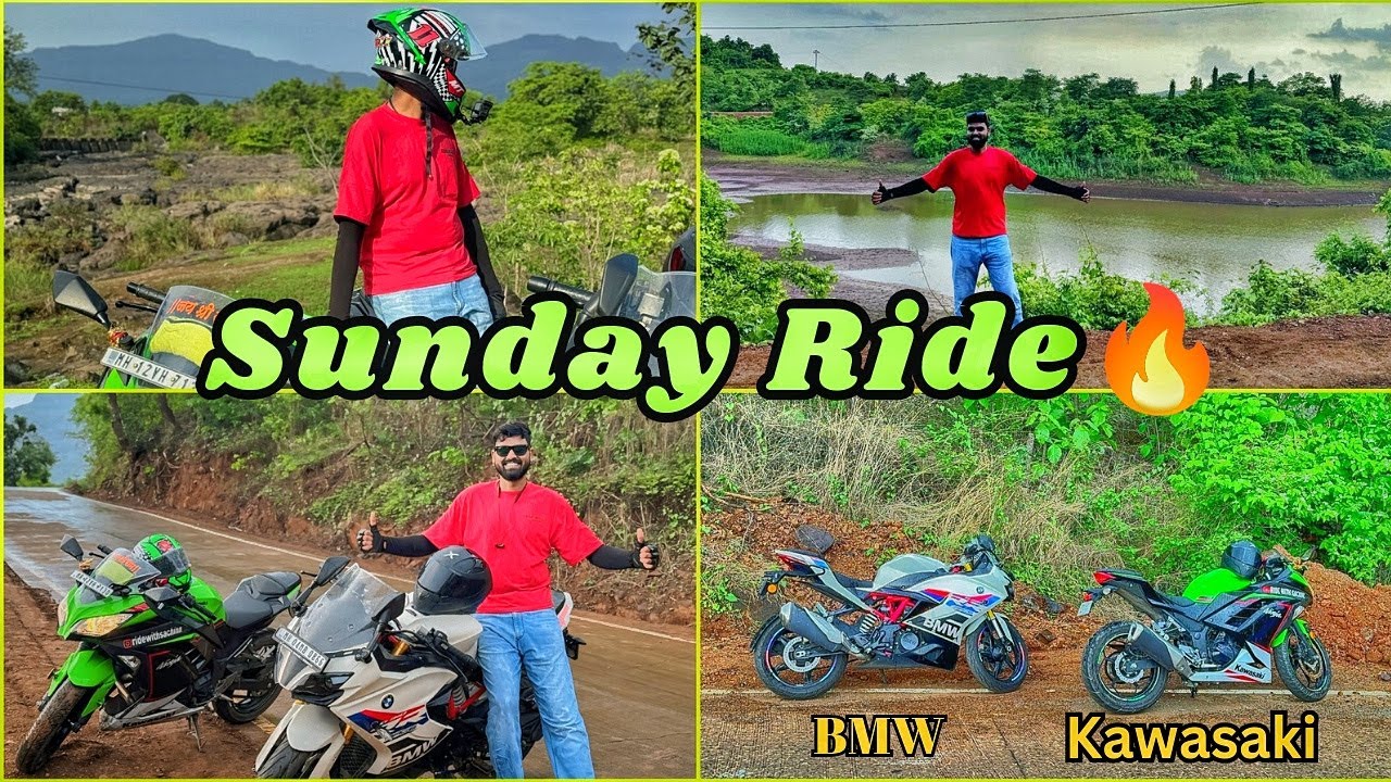 Sunday Ride🔥Mumbai To New Panvel🔥With Kawasaki & BMW BIKES 🏍️💨 #bikes #explore #kawasaki