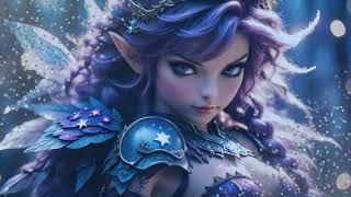 Purple Fairy Warrior Princess - Animated Desktop Wallpaper