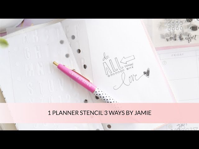 1 PLANNER STENCIL 3 WAYS 