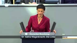 Сара Вагенкнехт расчехляет Меркель!