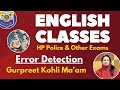 Error Detection | HP Police Constable &amp; HPPSC Exam | #joktaacademyplus
