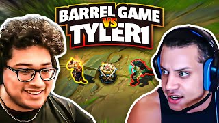 I Challenged Tyler1 TO A BARREL GAME AND THIS HAPPENED...