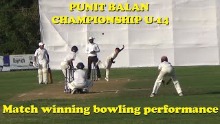 Match winning bowling performance