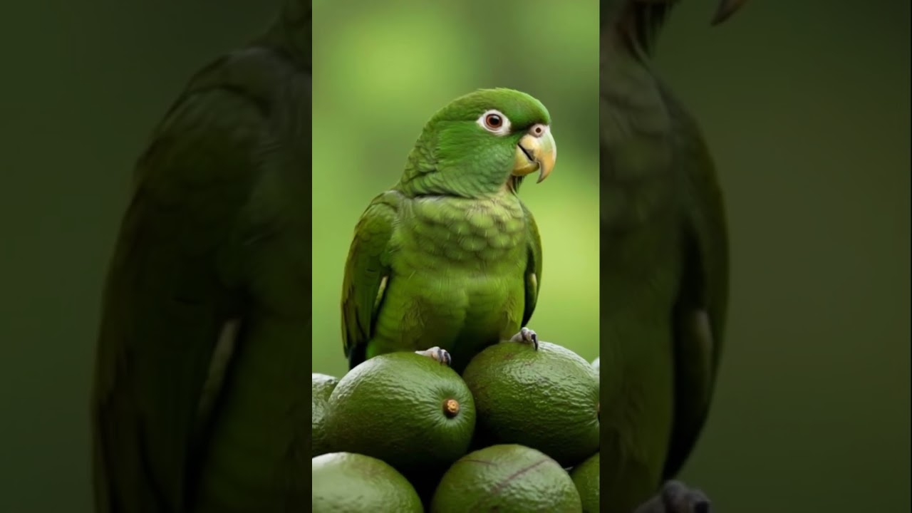 Parrot or Avocado? 🦜🥑 Perfect Camouflage You Won’t Believe! 