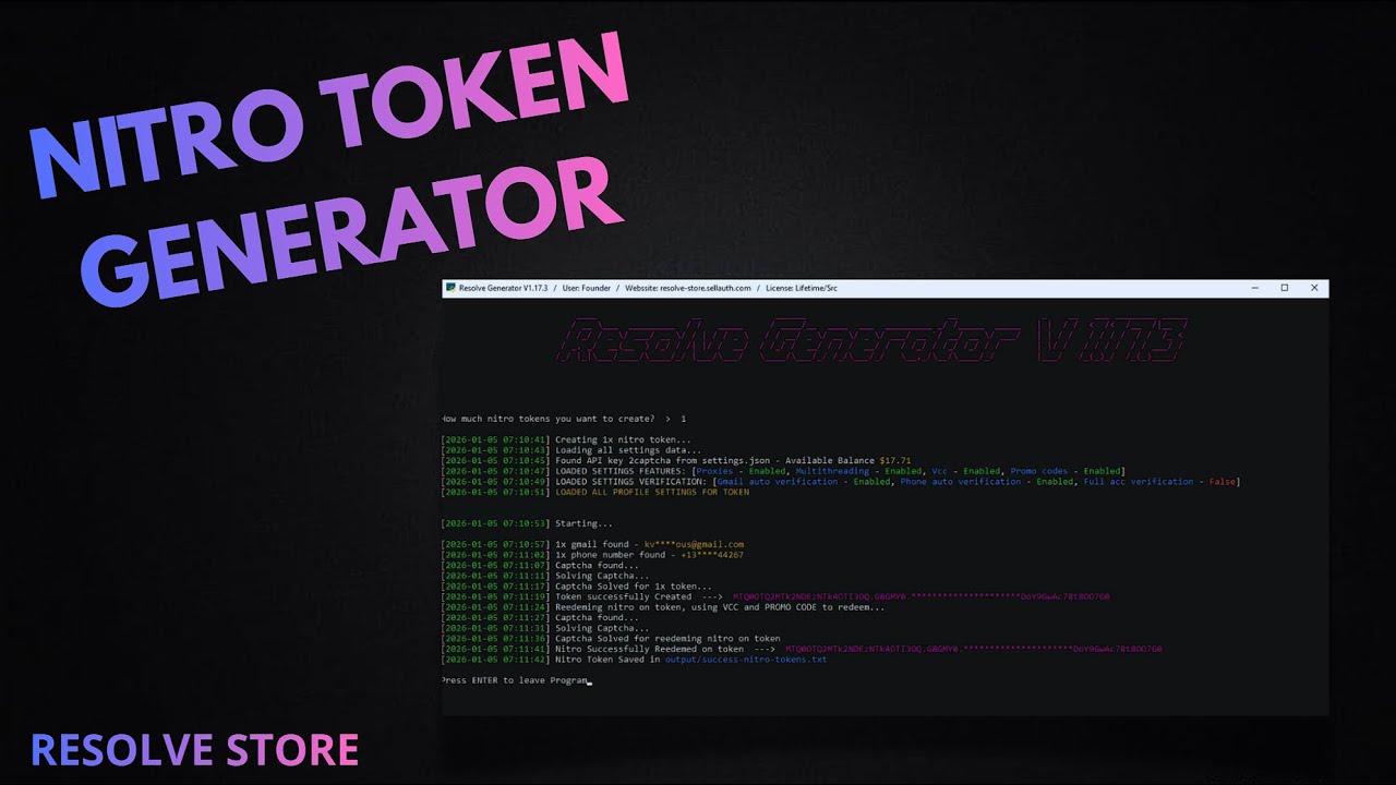 NEW Discord Nitro Token Generator is Insane 2026 | How To Use It