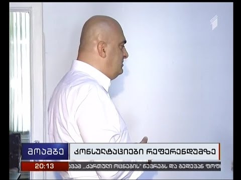 რეფერენდუმის მომხრე საინიციატივო ჯგუფი კონსულტაციებს აანონსებს