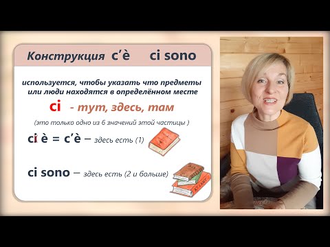 Итальянский язык. A1- Урок № 7. Конструкция C’È и CI SONO