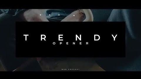 Trendy Dynamic Opener After Effects Templates