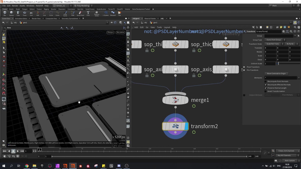 Houdini Sci Fi Panel Generator | Part 1 | Modeling the Panel - YouTube