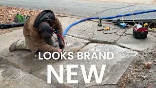 KC Polylift Concrete Leveling Process