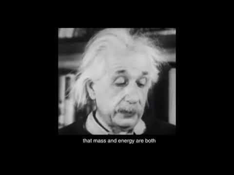 Albert Einstein Explaining " E=MC^2 " (4k)