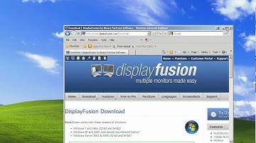 Display Fusion on Windows XP (multiple monitor management)