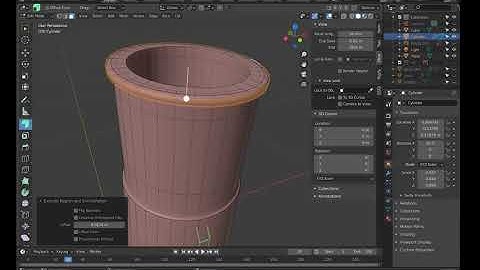 Modelling Titanic ship timelapse (blender)