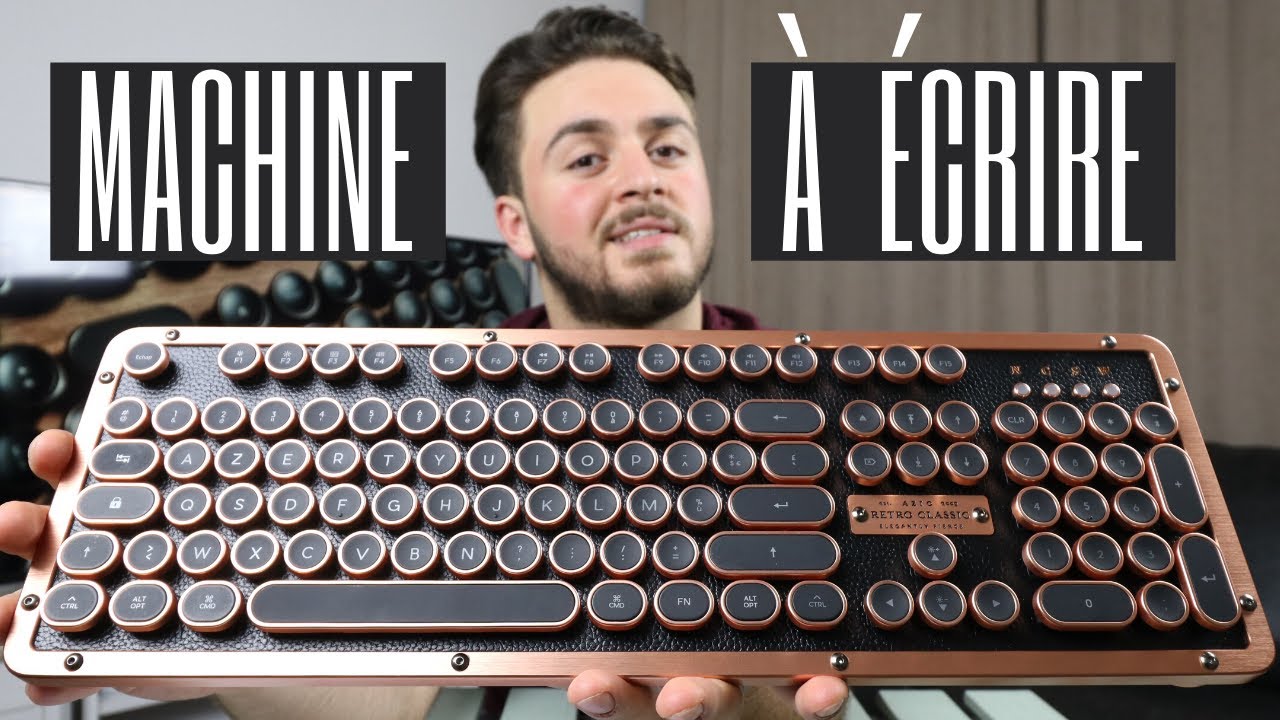 UNE MACHINE À ÉCRIRE COMME CLAVIER ? - YouTube