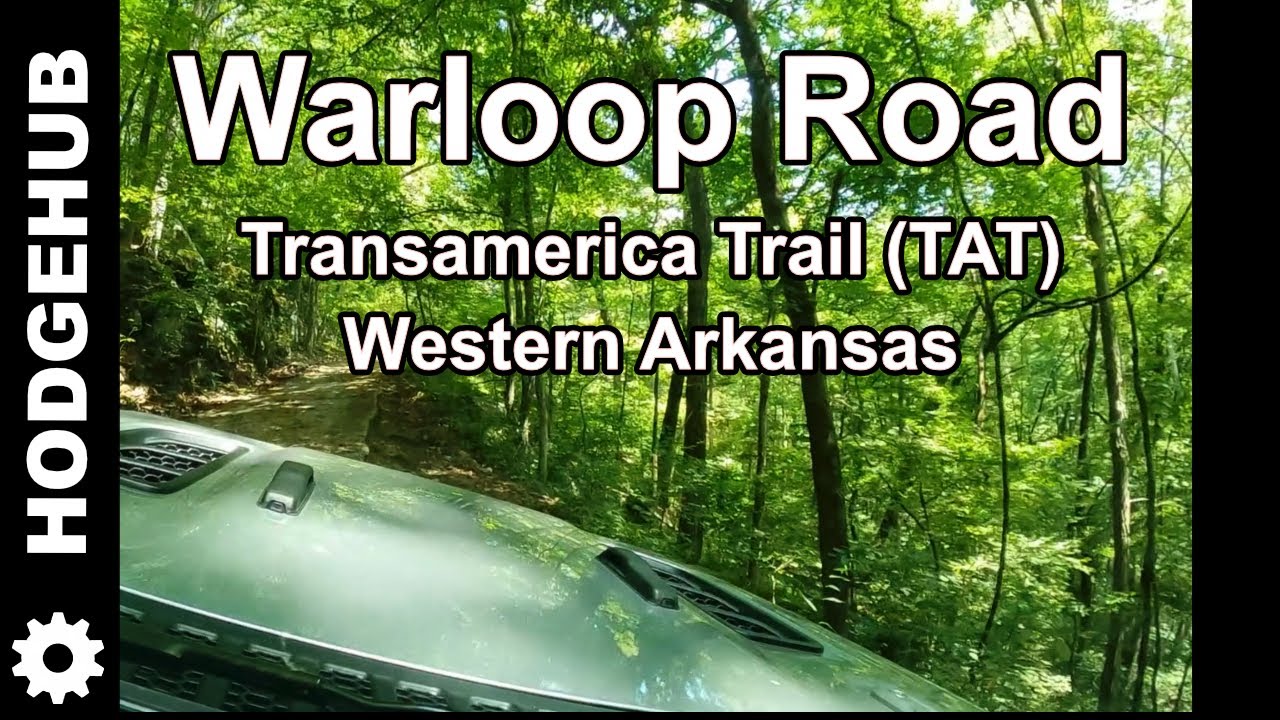 Warloop Road in Mountainburg, Arkansas on the Transamerica Trail ( TAT