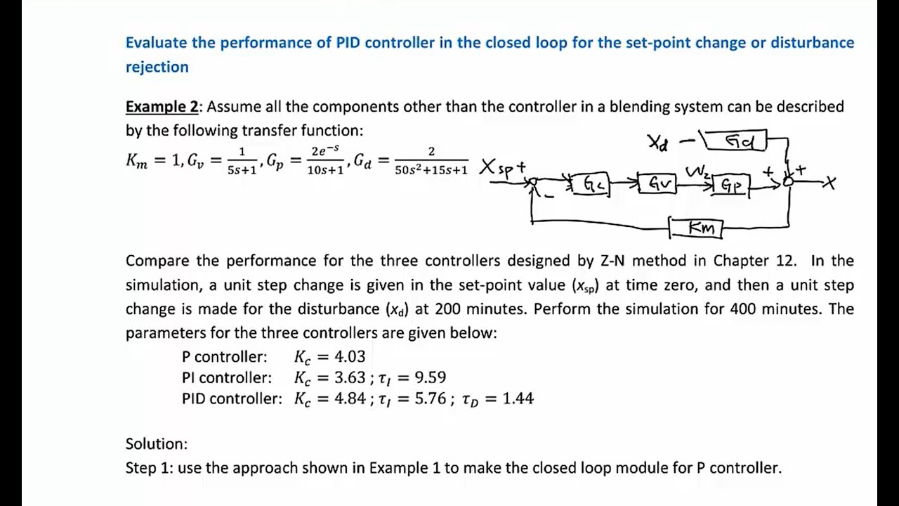 Teaching Module for Process Control_Example 11 - YouTube