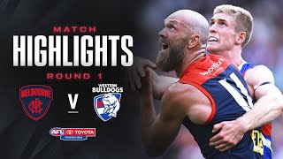 Melbourne v Western Bulldogs Highlights | Round 1, 2024 | AFL