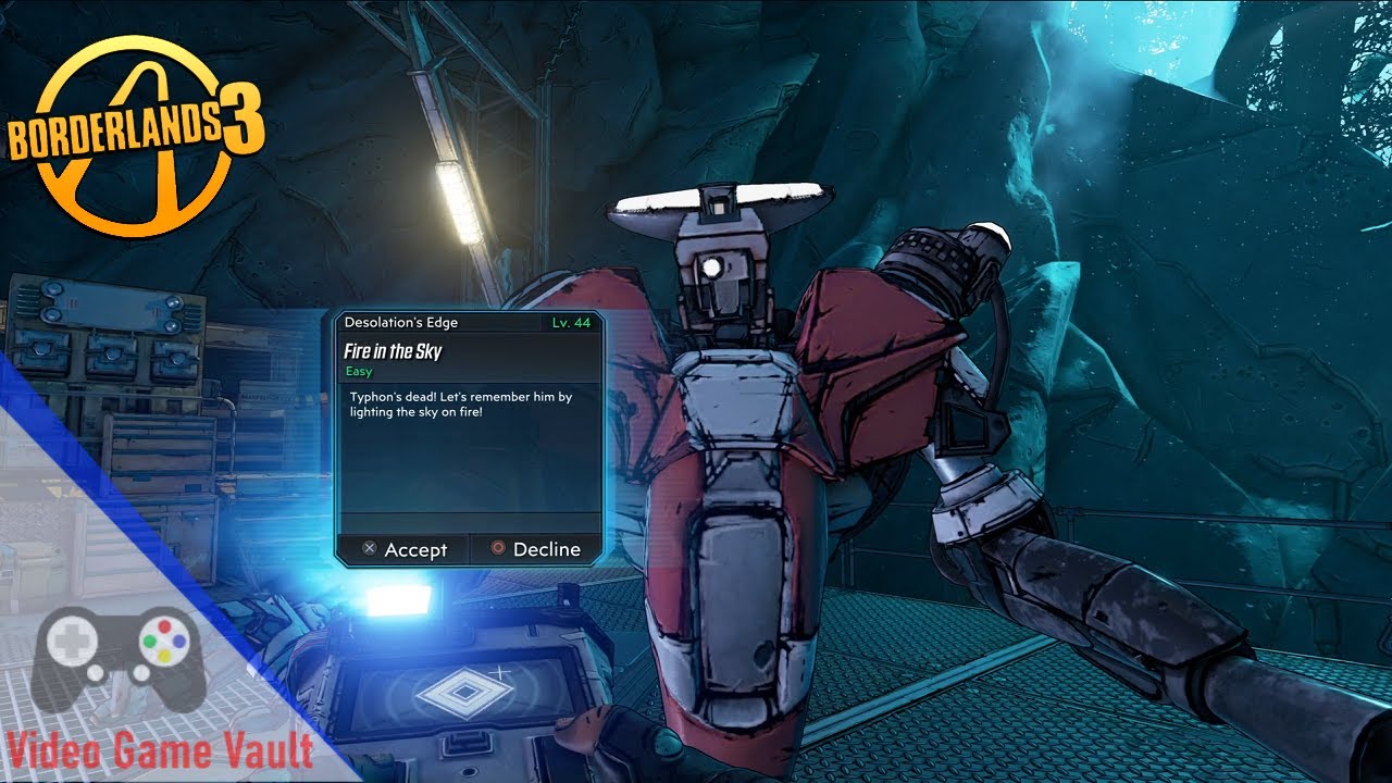 Borderlands 3 - Fire in the Sky - Side Mission { PS4 Pro - 1080HD - No Commentary }