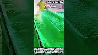 철제 망 분체 도장 작업 과정 #worker #process #coating #factory #industry