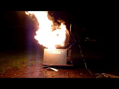 Flamespin 3500 Ultra Edition First Test Run - Oh, THERE ARE FLAMES :D