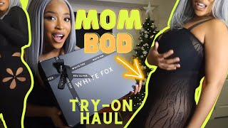 TRYING TO FIT INTO NEW CLOTHES AFTER GIVING BIRTH… | WHITE FOX TRY ON HAUL