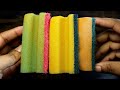 Dry bleached sponge ripping // ASMR SPONGE RIPPING