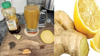 Turmeric, Ginger Tea/Naturally Immunity Recipe! Best For HIV Patients, Best Immune Boosting Tea.