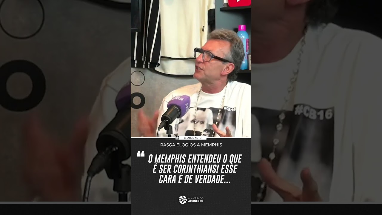 CRAQUE NETO SURPRISES BY PRAISEING MEMPHIS AT CORINTHIANS! 😱🔥 #Shorts