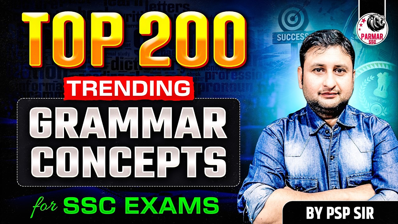 SSC EXAMS 2026 | TOP 200 TRENDING ENGLISH CONCEPTS