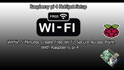 raspberry pi 4 hotspot wifi | how to setup wifi hotspot raspberry pi 4