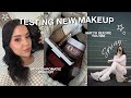 TESTING NEW MAKEUP PRODUCTS! *mufe,  gxve beauty, maybelline, glow recipe &amp; more!*