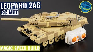 Modern Main Battle Tank  Leopard 2A6 RC - MouldKing 20020 (Speed Build Review)