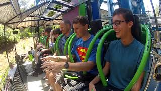 SCARIEST RIDE AT SIX FLAGS! Lex Luther Drop of Doom POV at Six Flags Magic Mountain