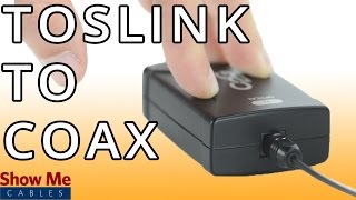 Toslink To Digital Coax Converter - Change Audio Signals Quickly! #47-450-001
