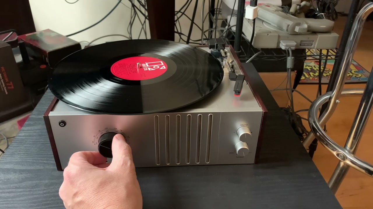 Jam Platine Vinyle avec Enceintes - Lecteur Vinyle Bluetooth avec