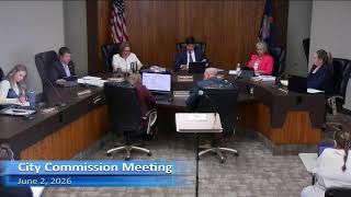 June 2, 2026 City Commission Meeting