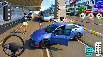 Hyundai Elantra N & Supercar vs Bullet Train Challenge -  3D Driving Class 2 New Update | Car Games 