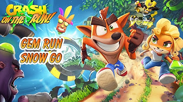 Crash Bandicoot - Gem Run - Snow Go