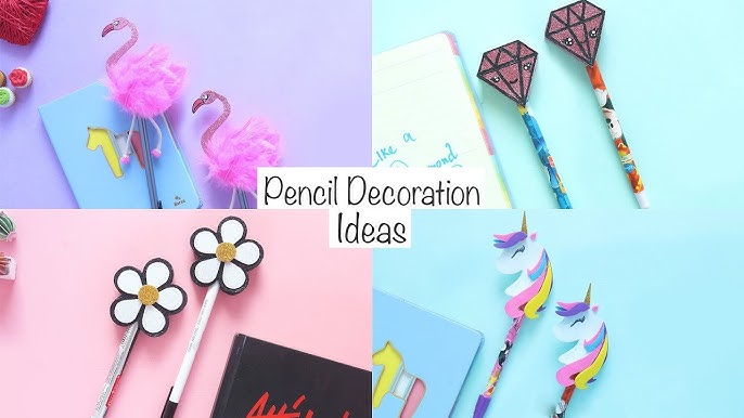 DIY Ombre Glitter Pencils 