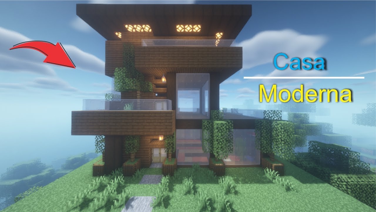 MoclisStudio - Casa Moderna de Madeira Minecraft Map