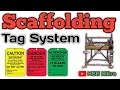 What is Scaffolding Tag System Explained | Red, Yellow, Green Tag Meaning in Hindi | HSE Mitra