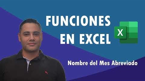 Nombre del mes abreviado - Funciones Excel