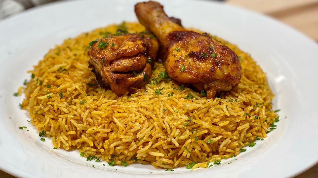 COMMENT CUIRE DU RIZ À LA PERFECTION👌🍚 avec pilons grillés au four🍗 Deli Cuisine