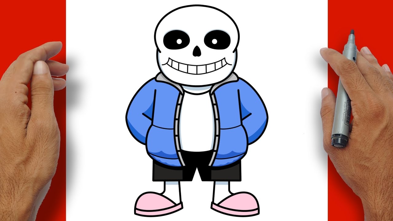 How to Draw SANS Easy Step-by-step | Undertale - YouTube