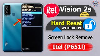 Itel Vision 2S Hard Reset Unlock Password Rm Solution Itel Vision 2S P651L Pin,Pattern Unlock