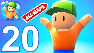 Stumble Guys - Gameplay Walkthrough Part 20 - All Maps (iOS, Android)