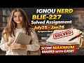 BLIE-227 SOLVED ASSIGNMENT (JULY25-JAN26) FREE PDF #ignou #ignounerd #ignousolvedassignment
