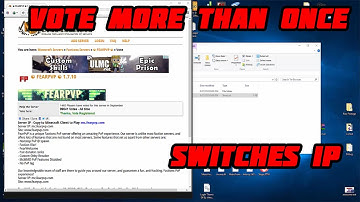 Vote Multiple Times Switches IP and Unique Identifiers - Minecraft