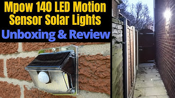 Mpow 140 LED Motion Sensor Solar Light Review 💡