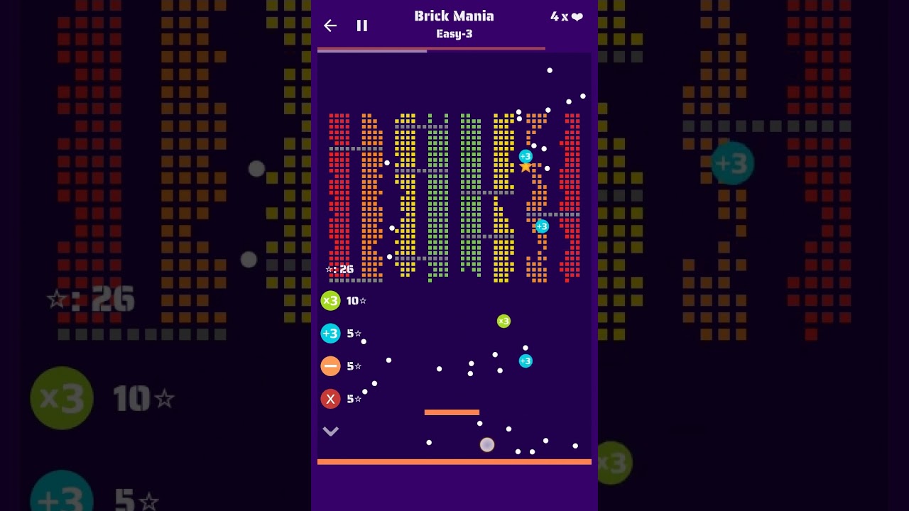 The game # Brick mania # level 3 